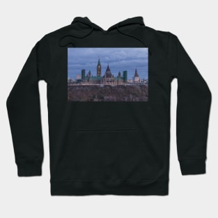 Canada's Parliament building at dusk Hoodie